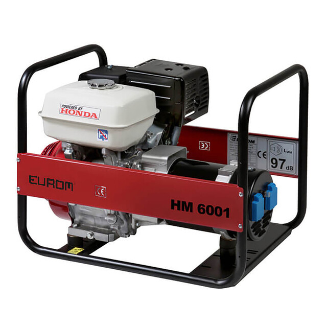 Product image 1 of Eurom HM6001 Benzine Aggregaat - 6,3 kW