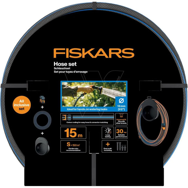 Product image 1 of Fiskars Tuinslangset 13 Mm (1/2") 15 M