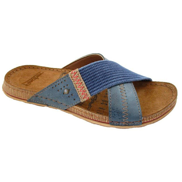 Product image 1 of Fischer Kruisband Heren Slipper Blauw Maat 43