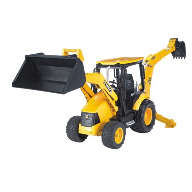 Product image 1 of Bruder 02427 - JCB Midi CX graaflaadcombinatie 1:16