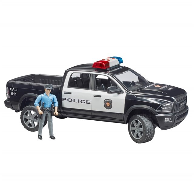 Product image 1 of Bruder 025052 - RAM 2500 Politievoertuig Met Politieman 1:16