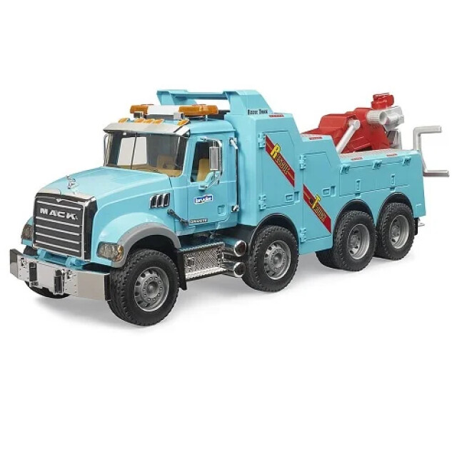 Product image 1 of Bruder 02831 - Mack Granite Sleepwagen Met Licht En Geluid - 1:16
