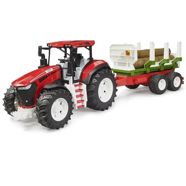 Product image 1 of Bruder Roadmax Speelgoedtractor Met Bosbouwtrailer En 3 Stammen