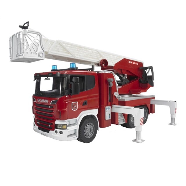 Product image 1 of Bruder 03590 - Scania Brandweer Ladderwagen 1:16