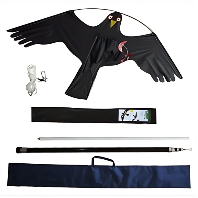 Product image 1 of Vogelverschrikker black hawk kite 7m