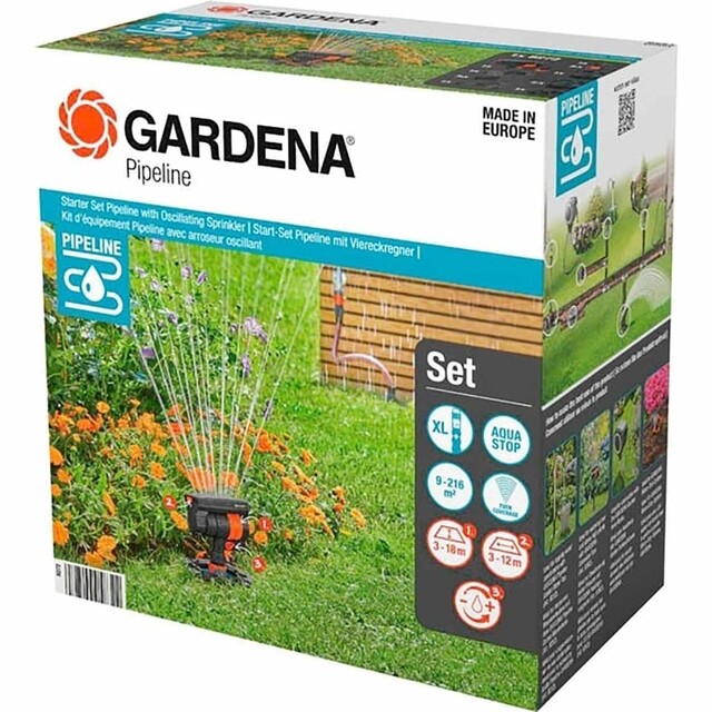 Product image 1 of Gardena Pipeline Startset met Zwenksproeier 3/4 Inch