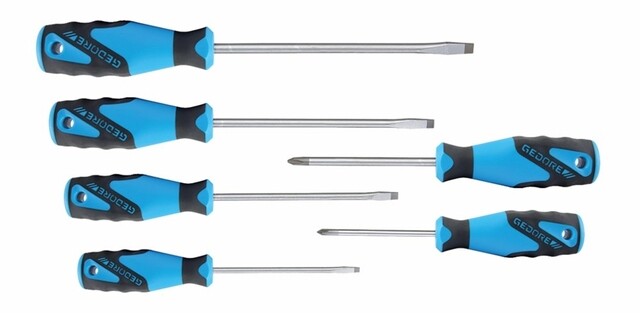 Product image 1 of Gedore 3-C Schroevendraaierset  - 4 x Gleuf / 2 x PH
