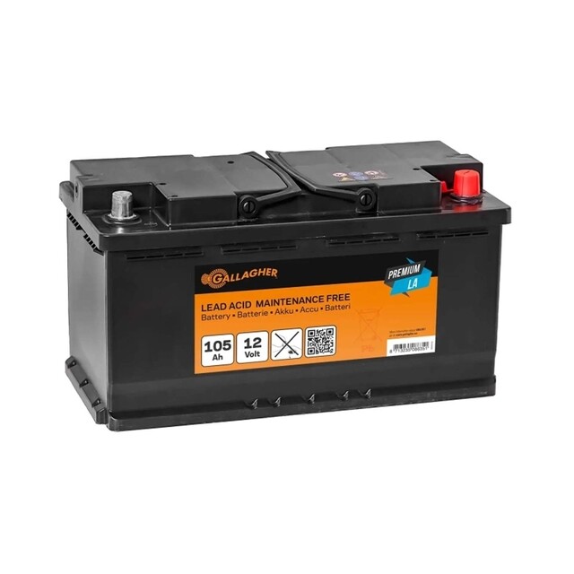 Product image 1 of Gallagher Accu 12V / 105ah Premium LA - 353 x 175 x 190