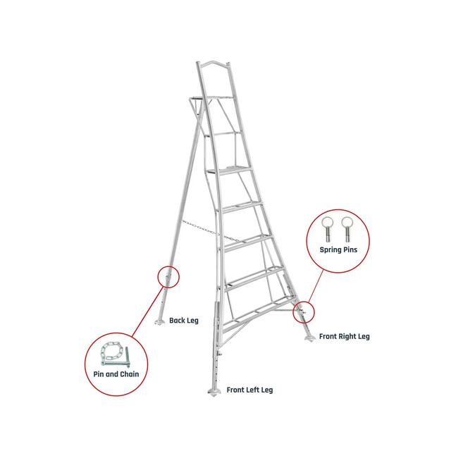 Product image 1 of Henchman Driepootladder Elleboogvergrendeling Pin En Ketting Voor Achterpoot