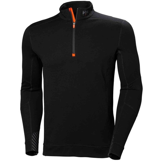 Product image 1 of HH LIFA MERINO HALF ZIP 999 Black/Ebony maat 2XL