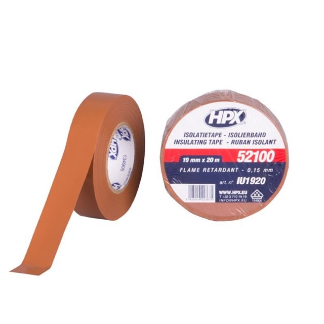 Product image 1 of HPX PVC Isolatietape VDE - Bruin 19 mm x 20 m