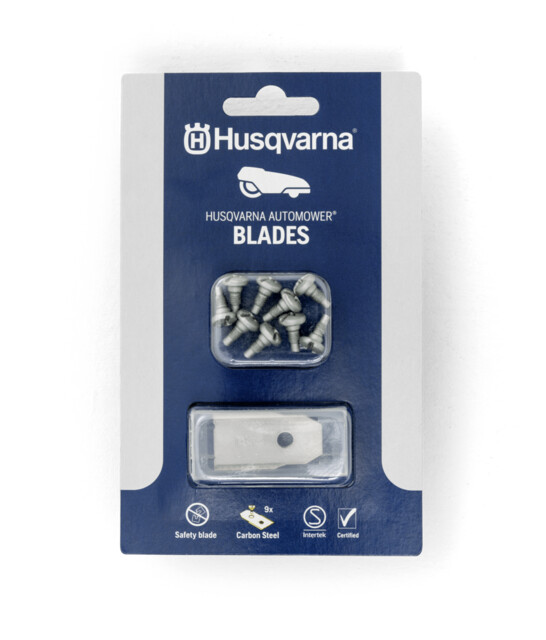 Product image 1 of Husqvarna AM ACC Robotmaaiermessen Dubbele Snijkant - 9 stuks