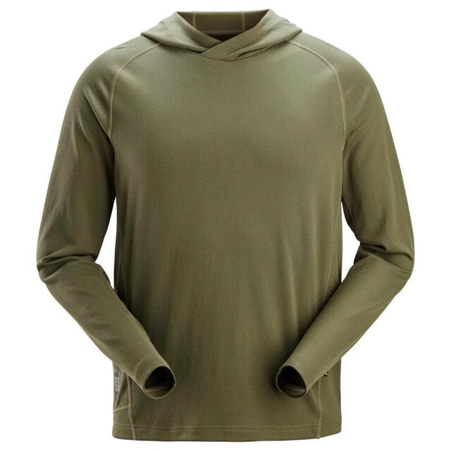 Product image 1 of Snickers Stay Fresh Hoodie Khaki Groen - Maat S