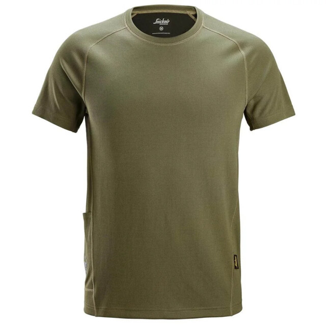 Product image 1 of Snickers Stay Fresh T-Shirt Khaki Groen - Maat XL