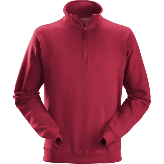 Product image 1 of Snickers ½ Zip Sweatshirt 2818 Chili Rood (1600) - Maat XS
