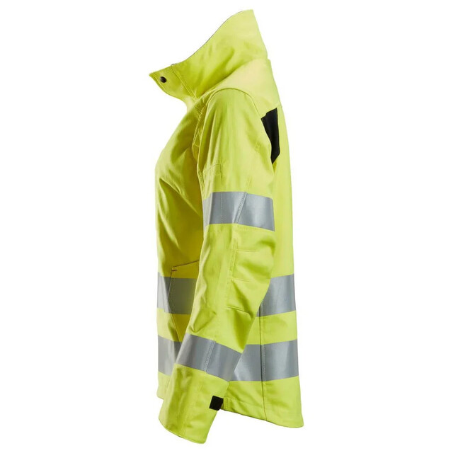 Product image 1 of Snickers Protecworkdames Jack 1567 High-vis Geel - Donker Blauw (6695) Maat XS