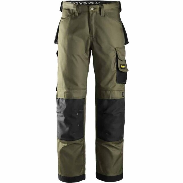 Product image 1 of Snickers Workwear Werkbroek Groen/Zwart - Maat 42