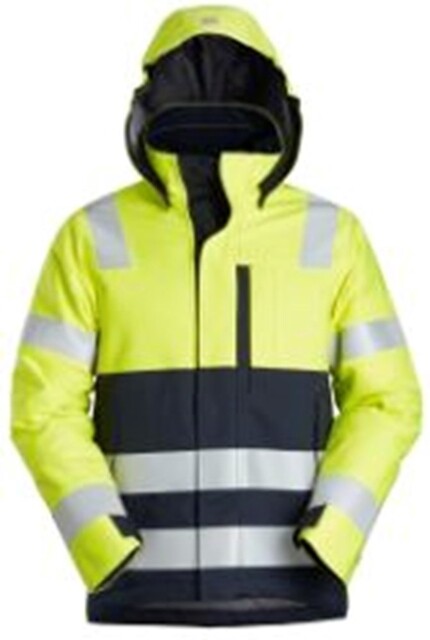 Product image 1 of Snickers Jackethigh-vis 1163 High-vis Geel - Donker Blauw (6695) Maat XS