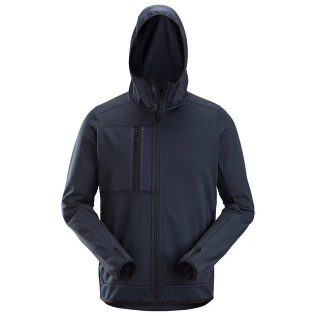 Product image 1 of Snickers Allroundwork 8058 Fleece Hoodie Met Rits Blauw - maat XXL