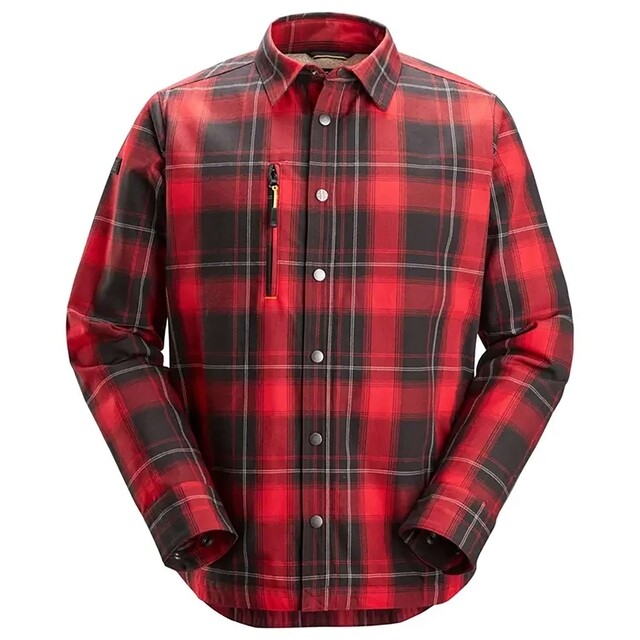 Product image 1 of Snickers Allroundwork Shirt 8522 Chili Rood - Zwart (1604) Maat XXL