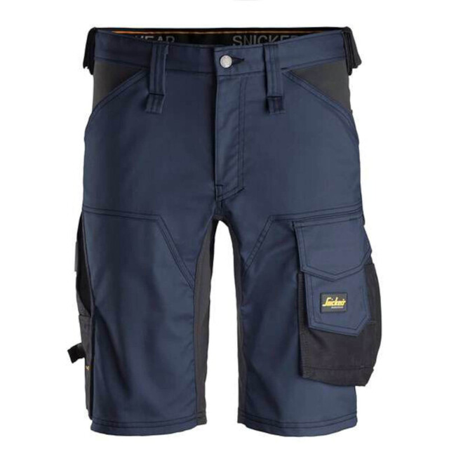 Product image 1 of Snickers Workwear 6143 AllroundWork, Stretch Korte Broek Blauw/Zwart - Maat 60