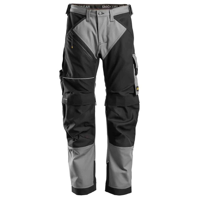 Product image 1 of Snickers Werkbroek 6314 Staal Grijs - Zwart (5804) Maat 052