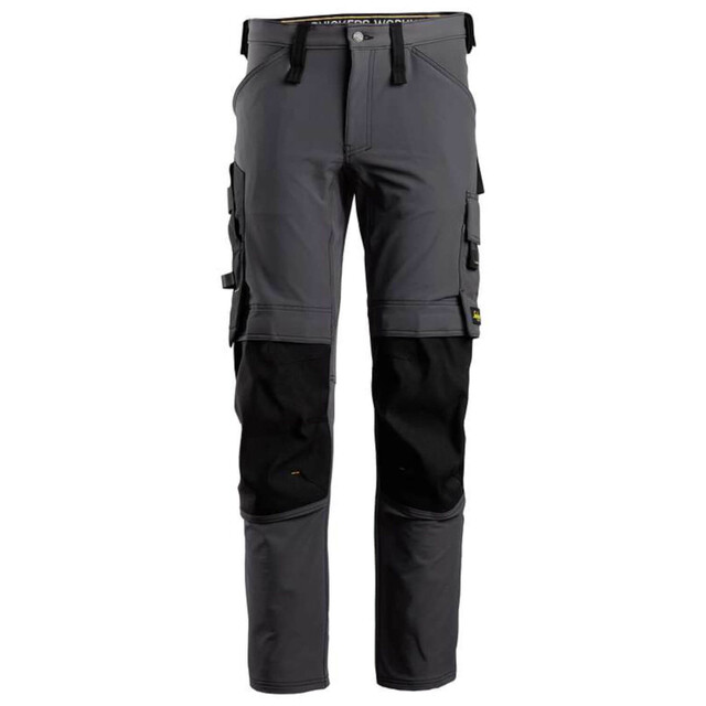 Product image 1 of Snickers Workwear 6371 Full Stretch Werkbroek, Grijs/Zwart - Maat 156