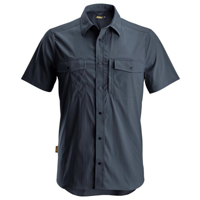 Product image 1 of Snickers LiteWork Wicking Shirt korte Mouwen Donker Blauw Maat XS