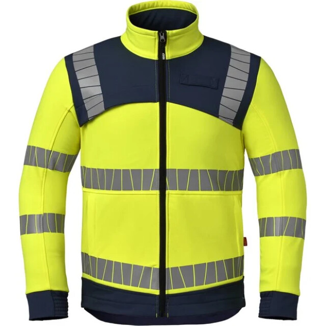 Product image 1 of HAVEP® Softshell Jas Fluo Geel/Indigo Blauw 3XL