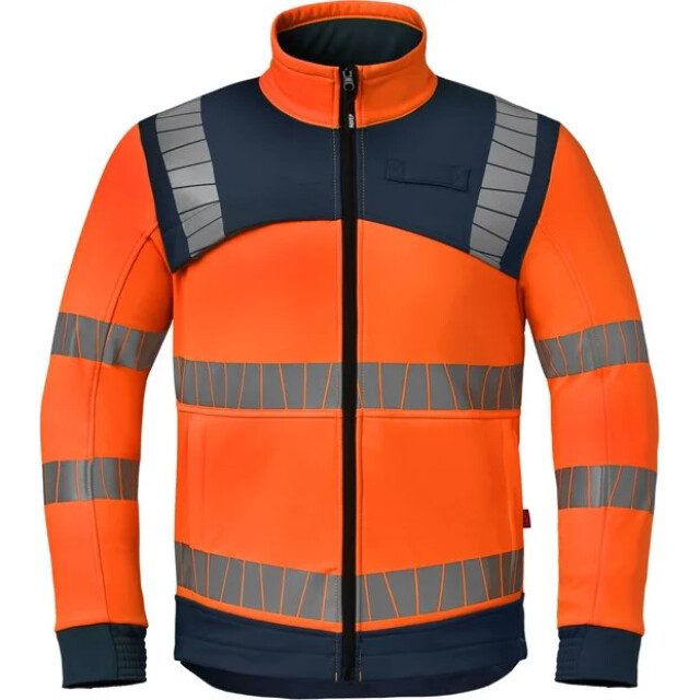 Product image 1 of HAVEP® Softshell Jas Fluo Oranje/Indigo Blauw 5XL