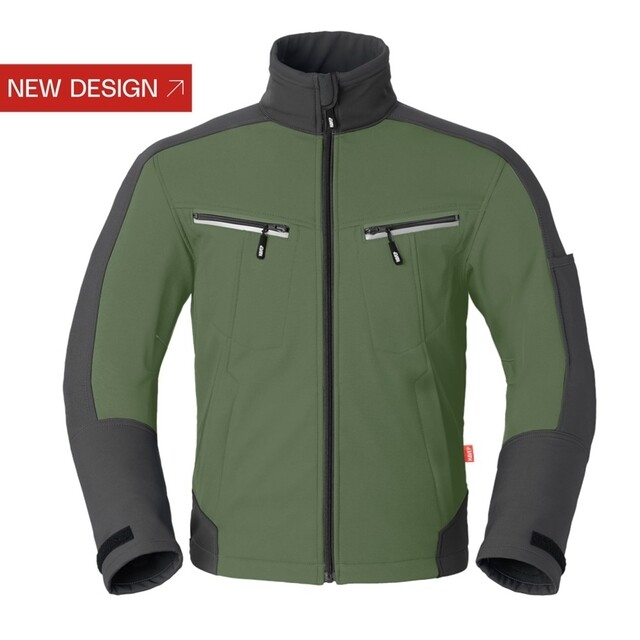 Product image 1 of HAVEP Attitude Softshell Jas Bosbouw Groen/Charcoal Grijs Maat L