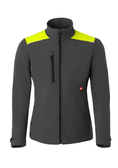 Product image 1 of HaVeP Softshell Jas 40215 Grijs/Geel Maat XL