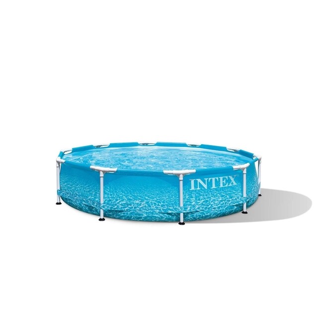 Product image 1 of Intex Beachside Metalen Framepoolset 305x76 Cm Incl 12v Filterpomp