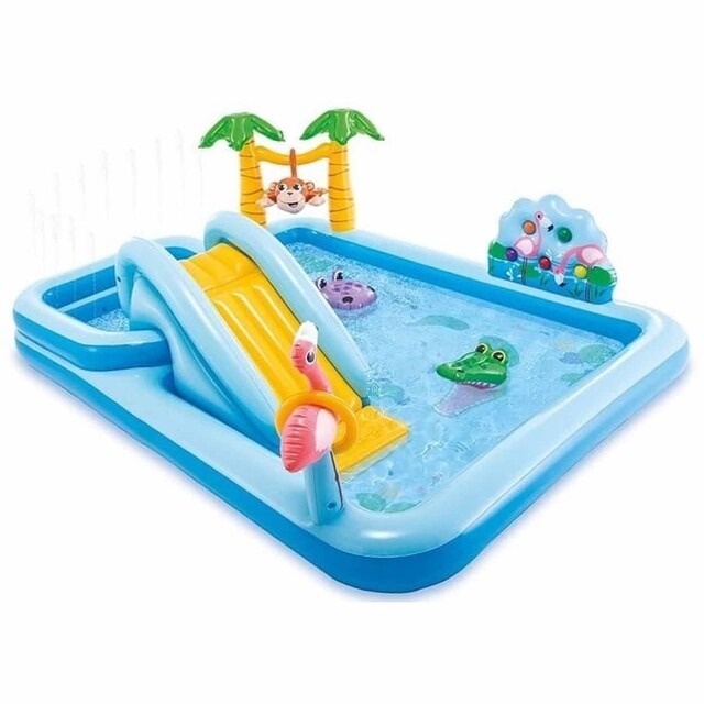 Product image 1 of Intex Jungle Adventure Kinderzwembad Blauw 244 x 198 x 71 cm