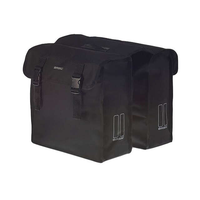 Product image 1 of Basil Mara XL Dubbele Fietstas 35L - Zwart