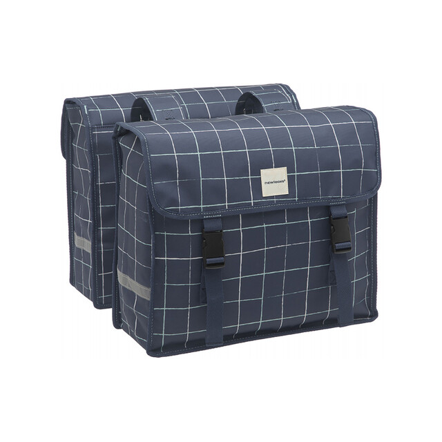 Product image 1 of New Looxs Fiori Check Dubbele Fietstas 30L - Blauw