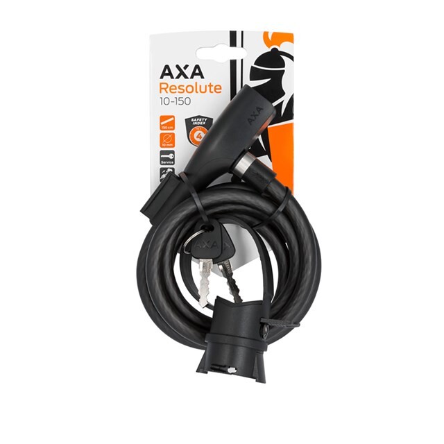 Product image 1 of AXA Kabelslot Resolute 10-150 incl. Houder Zwart