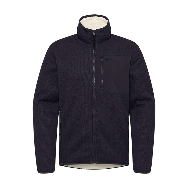 Product image 1 of Jack Wolfskin Kaminfeuer Jkt M Fleece Jack Donkerblauw Heren - maat XL