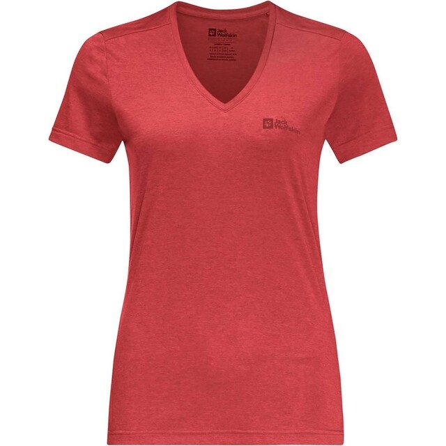 Product image 1 of Jack Wolfskin Dames T-shirt Crosstrail T Women Vibrant Red S