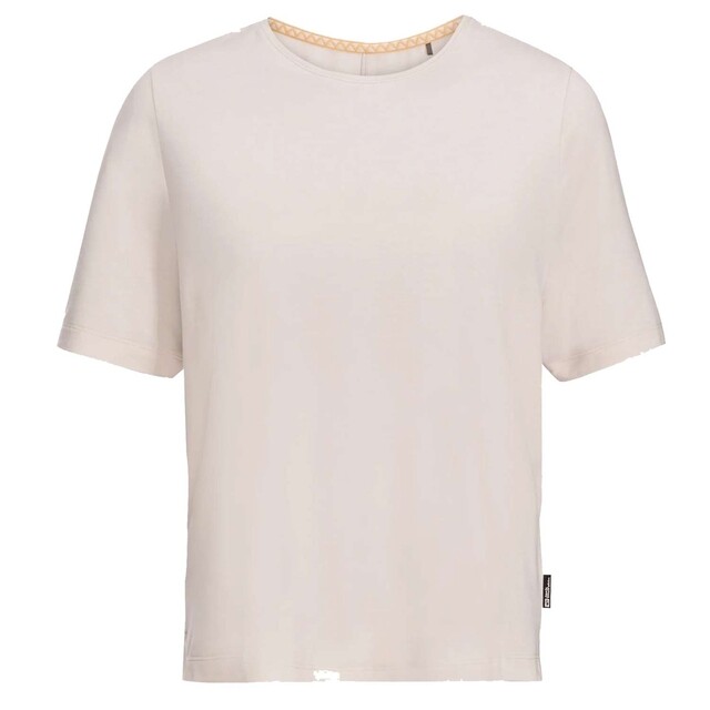 Product image 1 of Jack Wolfskin Dames T-shirt Travel 3 4 T W Cotton White Heather XS