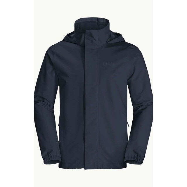 Product image 1 of Jack Wolfskin Stormy Point Regenjas Heren Donkerblauw - maat M