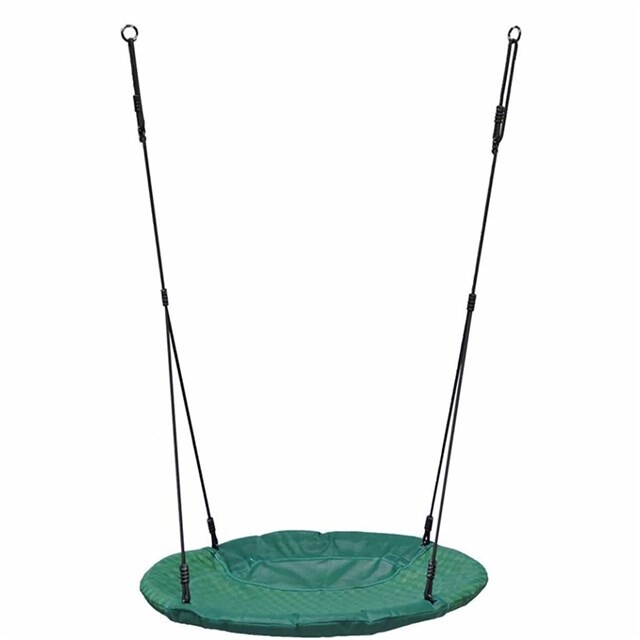 Product image 1 of KBT Nestschommel 'winkoh' Gevlochten Zwart Touw Groen