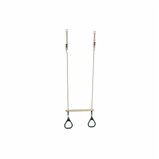 Product image 1 of KBT Houten Ringtrapeze Met Kunststof Ringen Pp Groen