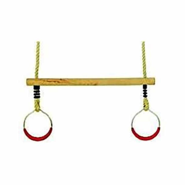 Product image 1 of KBT Houten Ringtrapeze Met Metalen Ringen Pp