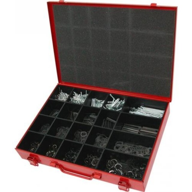 Product image 1 of Kelfort assortimentskist splitpennen, spanbussen en zekeringsringen