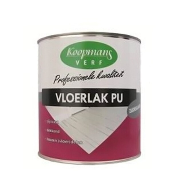 Product image 1 of Koopmans Vloerlak PU Zijdeglans Wit 750 ml.