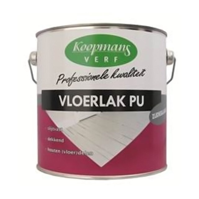 Product image 1 of Koopmans Vloerlak PU Zijdeglans Wit 2,5 liter