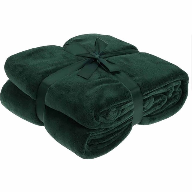 Product image 1 of Polyester Fleece Deken Groen - 180 x 230 cm