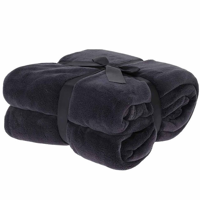 Product image 1 of Polyester Fleece Deken Olijfgroen - 180 X 230 cm