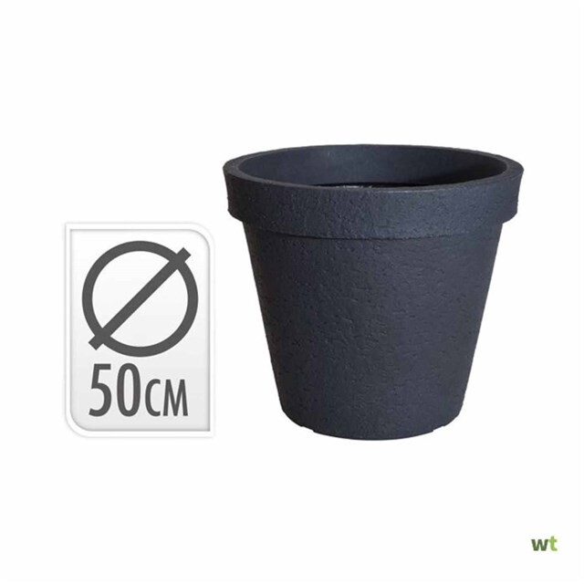 Product image 1 of Koopman Bloempot Rond Stonelook Antreciet 50 cm